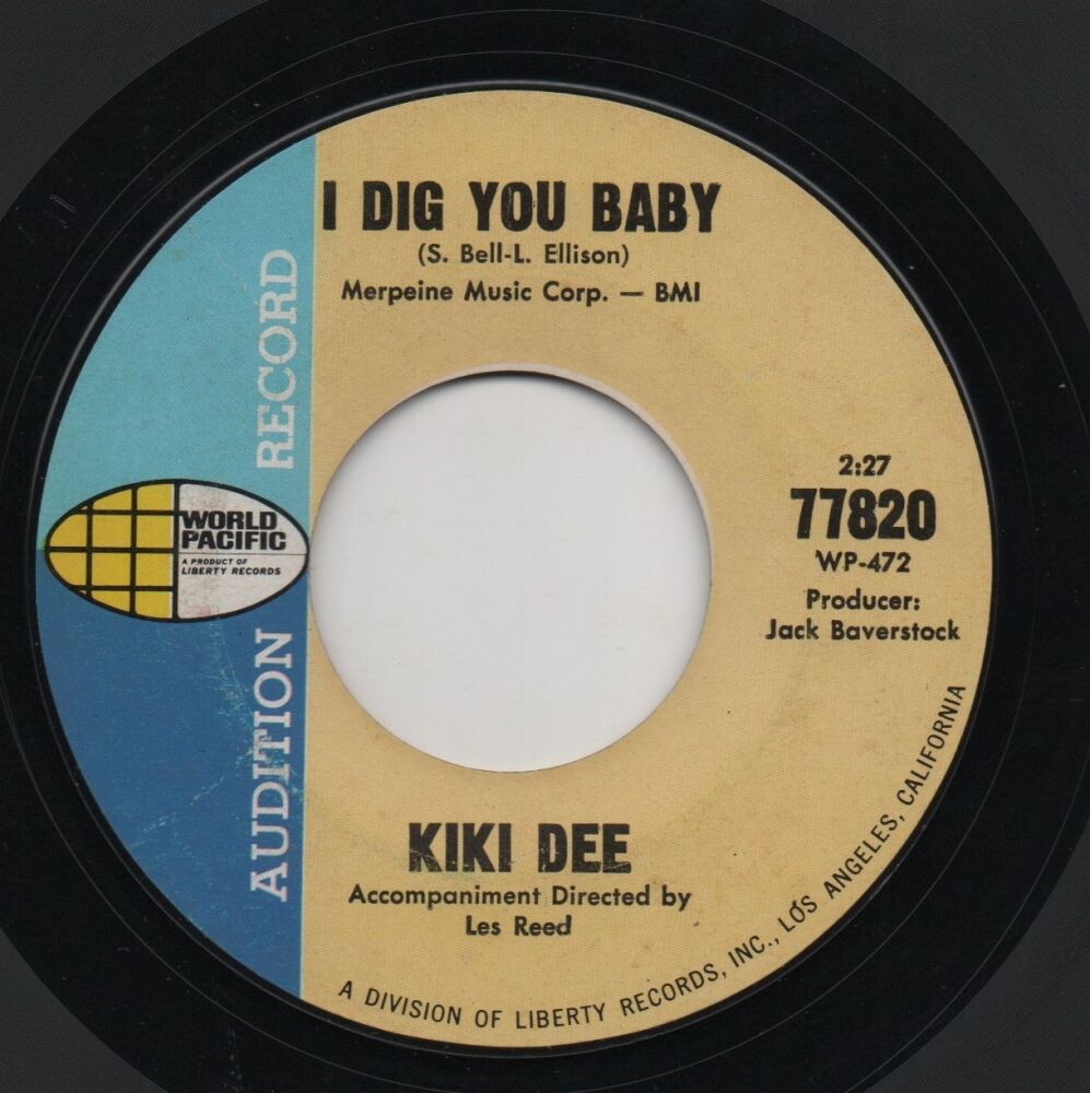 KIKI DEE - I DIG YOU BABY / SMALL TOWN