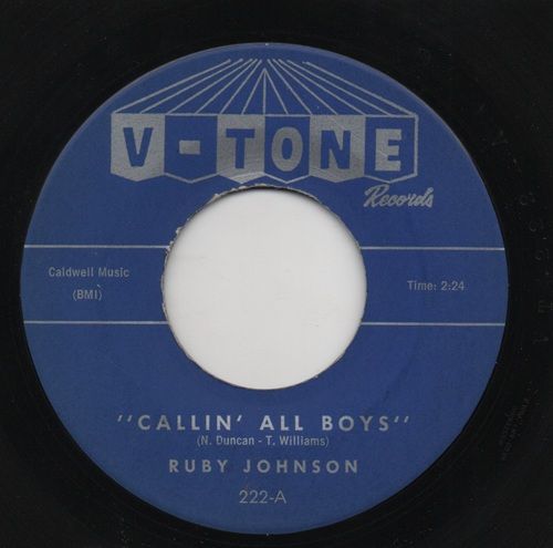 RUBY JOHNSON - CALLIN ALL BOYS / PLEADIN' HEART