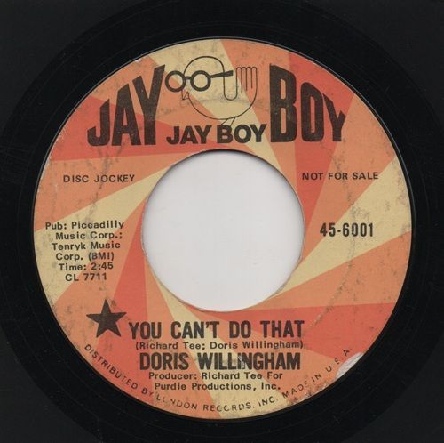 DORIS WILLINGHAM - YOU CAN'T DO THAT / LOST AGAIN