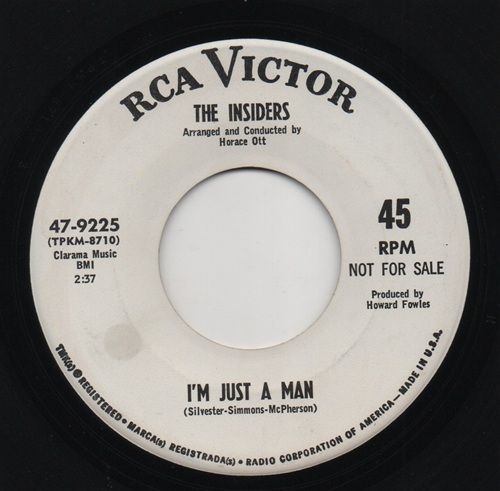 INSIDERS - I'M JUST A MAN / I'M BETTER OFF WITHOUT YOU