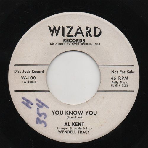 AL KENT - HOLD ME / YOU KNOW YOU PROMO