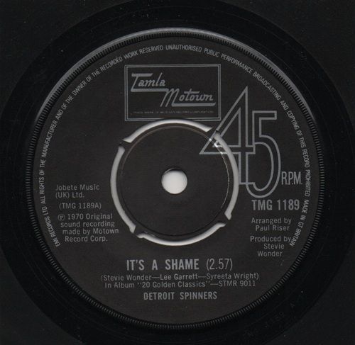 DETROIT SPINNERS - ITS A SHAME / SWEET THING