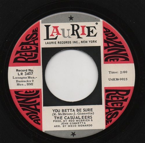 CASUALEERS - YOU BETTER BE SURE / OPEN YOUR EYES