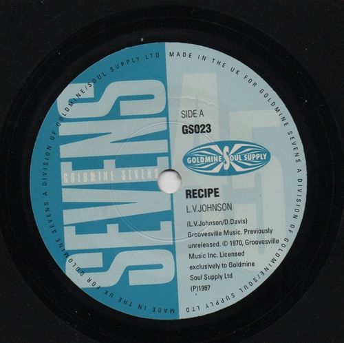 LV JOHNSON - RECIPE / EDWIN STARR - YOUR MY MELLOW