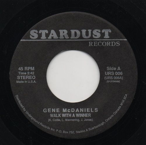 GENE MCDANIELS - WALK WITH A WINNER / TIMI YURO - ITLL NEVER BE OVER FOR ME