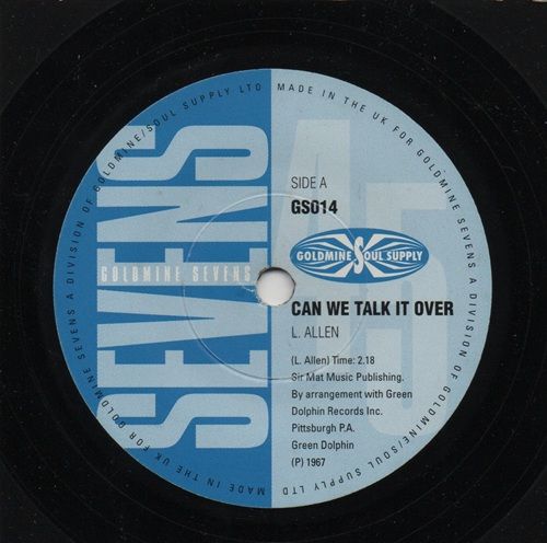 L ALLEN - CAN WE TALK IT OVER / HERB WARD - STRANGE CHANGE