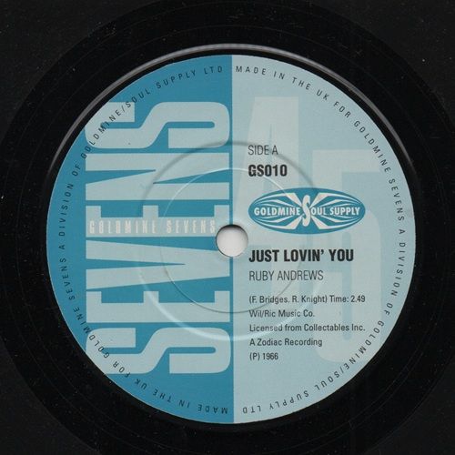 RUBY ANDREWS - JUST LOVIN YOU / JAMES FOUNTAIN - SEVEN DAY LOVER