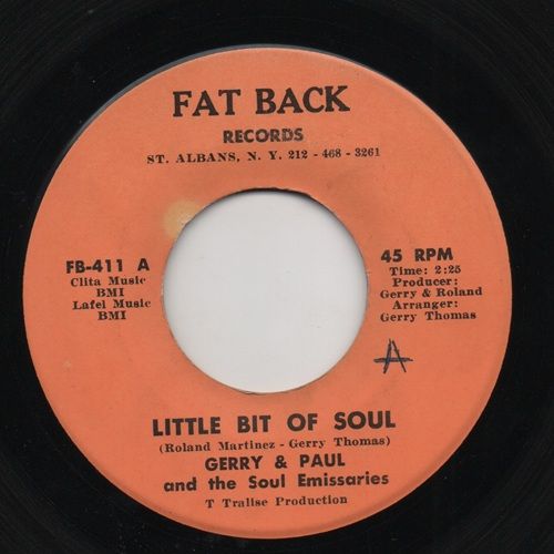 GERRY & PAUL AND THE SOUL EMISSARIES - LITTLE BIT OF SOUL / THE CAT WALK