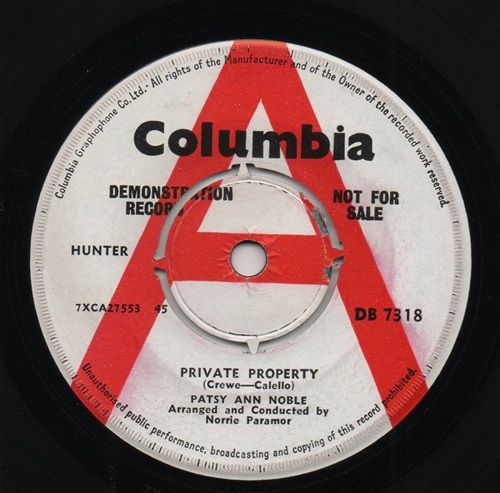 PATSY ANN NOBLE - PRIVATE PROPERTY / CRACK IN THE DOOR