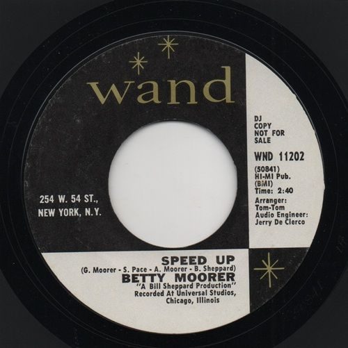 BETTY MOORER - SPEED UP / IT'S MY THING