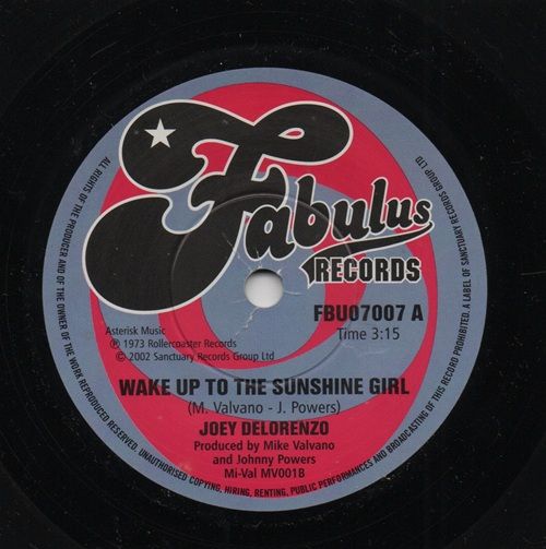 JOEY DELORENZO - WAKE UP TO THE SUNSHINE GIRL / LOST MY SENSE OF DIRECTION