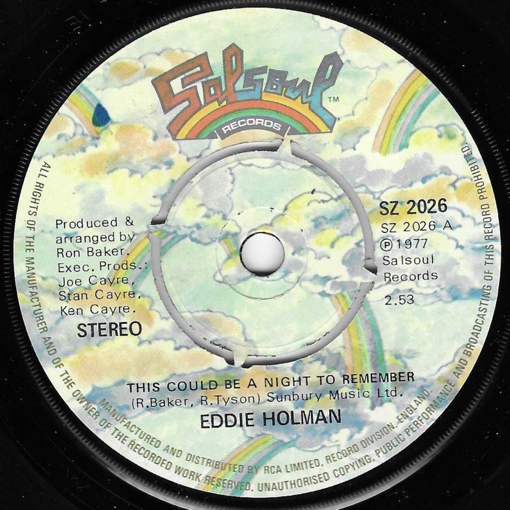 EDDIE HOLMAN - THIS COULD BE A NIGHT TO REMEMBER