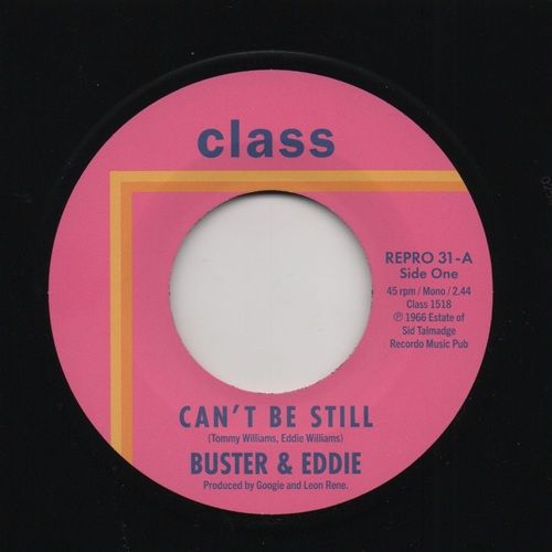 BUSTER & EDDIE - CAN'T BE STILL / THERE I WAS
