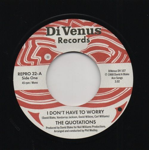 QUOTATIONS - I DON'T HAVE TO WORRY / I WANNA THANK YOU