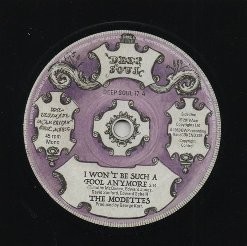 MODETTES - I WON'T BE SUCH A FOOL ANYMORE / SHALADONS - SHOWDOWN