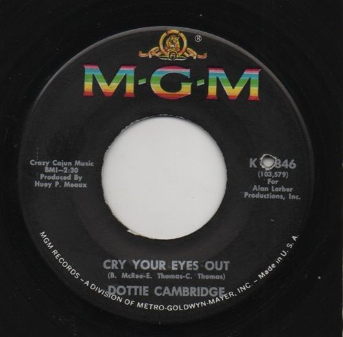 DOTTIE CAMBRIDGE - CRY YOUR EYES OUT / PERFECT BOY