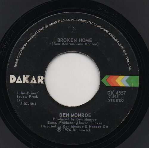 BEN MONROE - BROKEN HOME / THIS MELODY IS FOR MY BABY