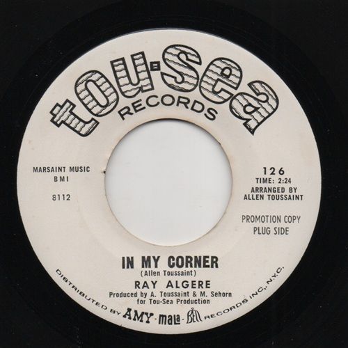 RAY ALGERE - IN MY CORNER / YOU'RE DRIVIN ME CRAZY