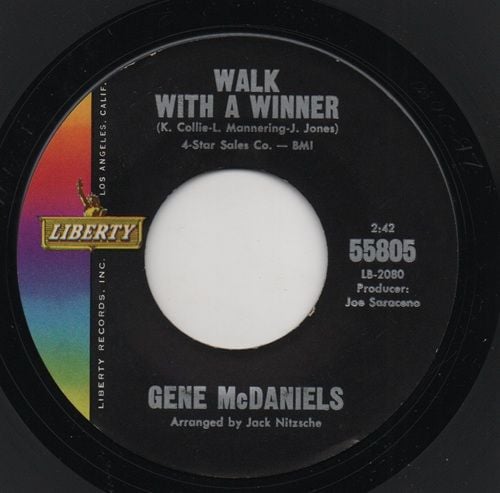 GENE McDANIELS - WALK WITH A WINNER / A MIRACLE