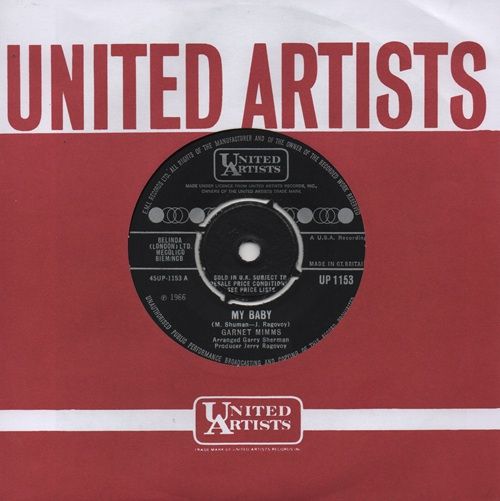 GARNET MIMMS - MY BABY / IT WONT HURT (HALF AS MUCH)