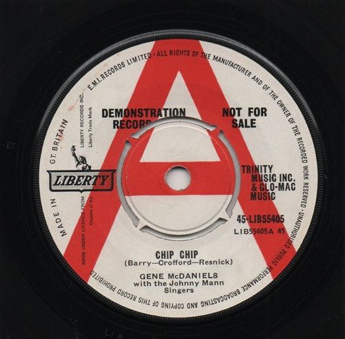 GENE MCDANIELS - CHIP CHIP / ANOTHER TEAR FALLS