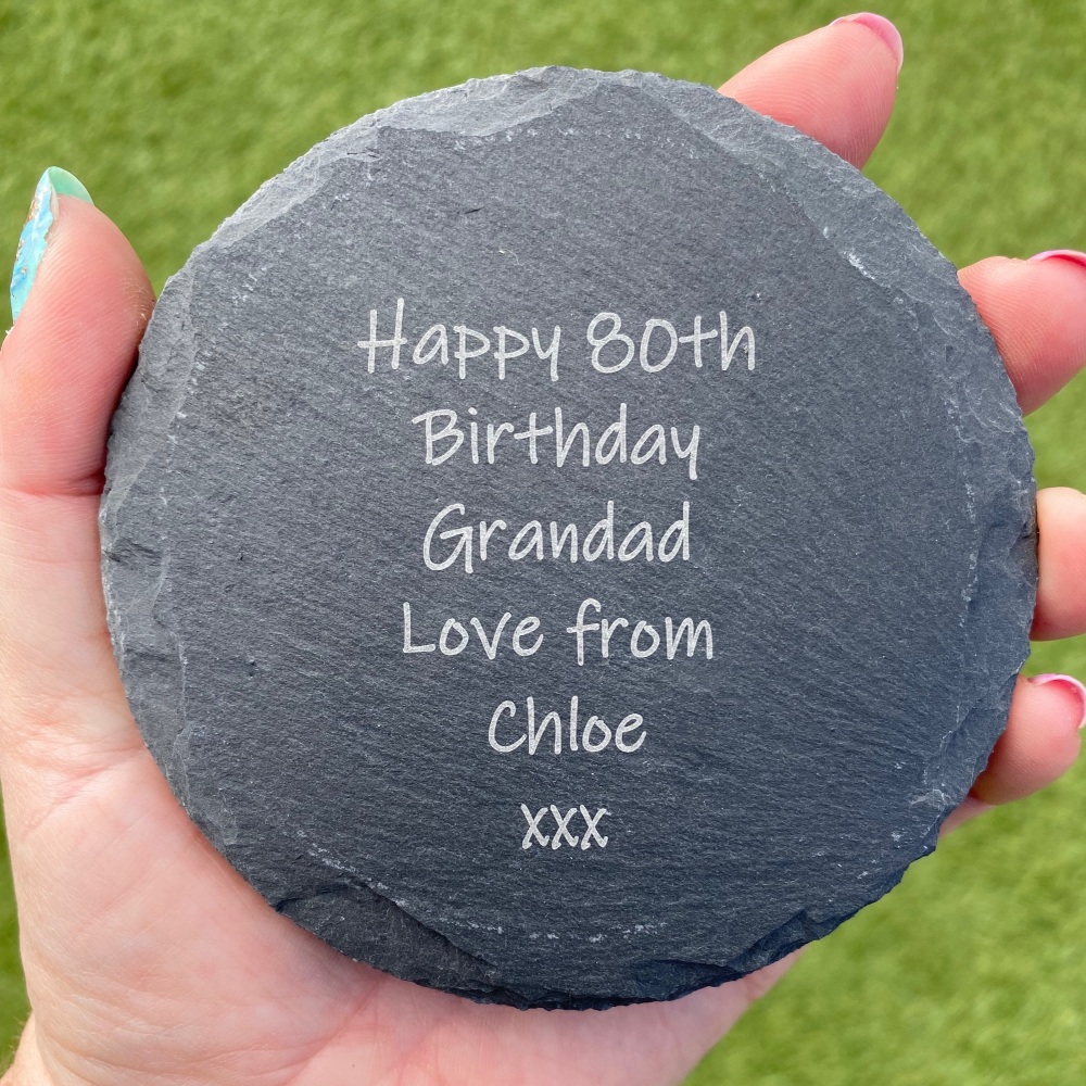 Birthday coaster, add your own message