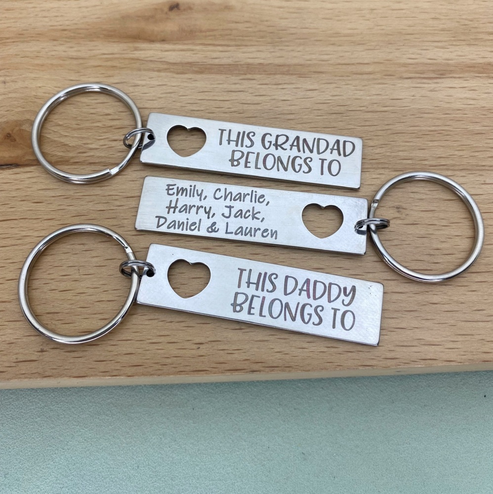 Happy first father's day daddy | daddy father's day keyring
