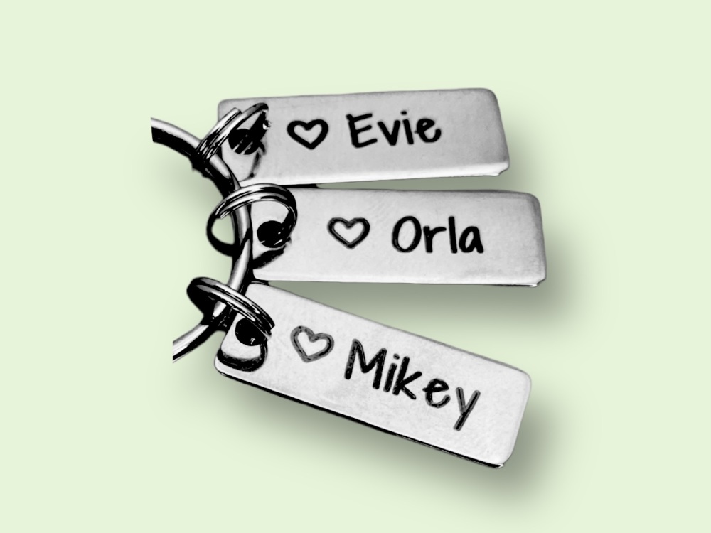 Engraved STAINLESS STEEL extra name tag