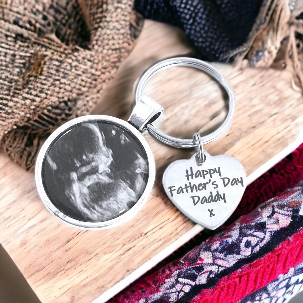 Baby Scan Photo Keyring | Daddy To Be Gift