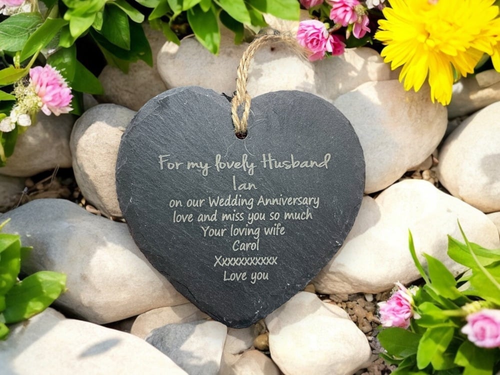 Husband memorial | custom message engraved