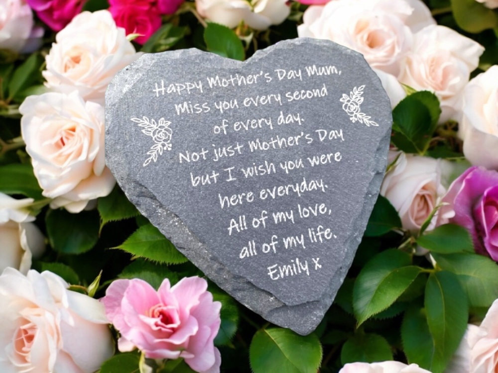 Mother's day memorial heart