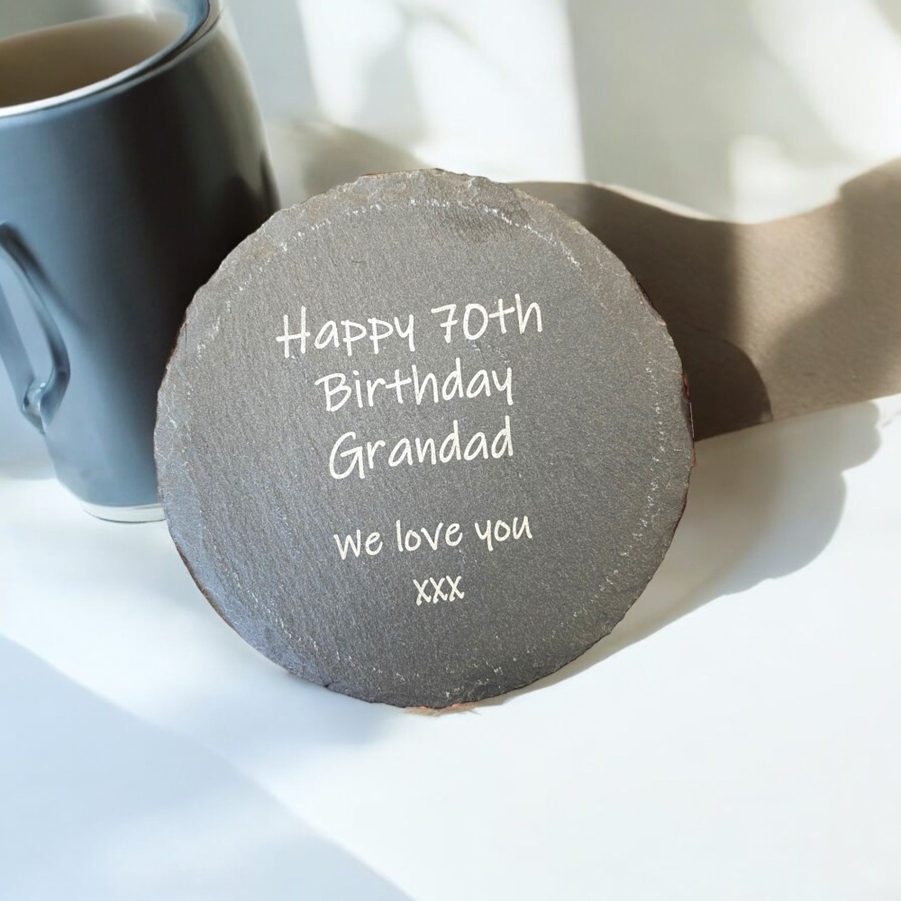 70th Coaster  | Add your own message