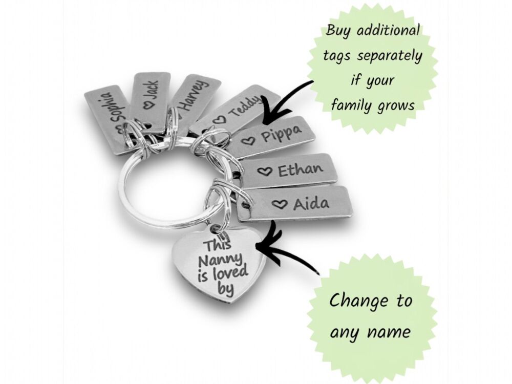 This grandad belongs to keyring, dad, daddy with name tags perfect gift for hard to buy for men