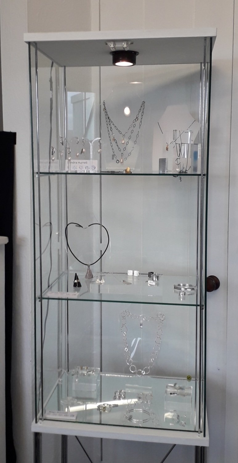 cabinet full of lvely jewellery