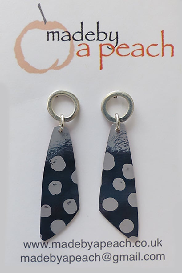 Guinee Fowl Spotty Earrings by A Peach