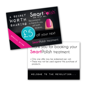 SmartPolish Promotion Cards £5 OFF x 50