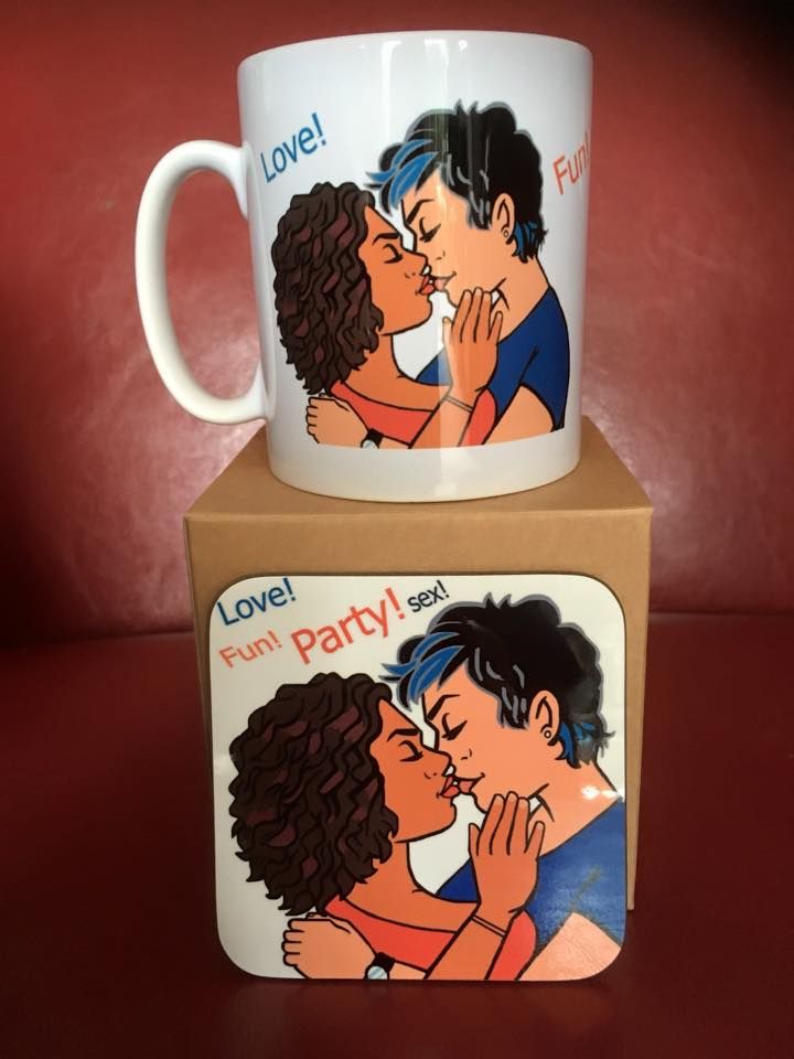 Love! Party! Sex! Mug and Coaster Set