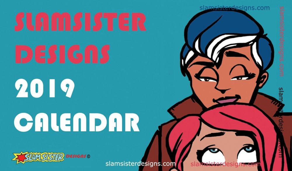 2019 Slamsister Desk Calendar