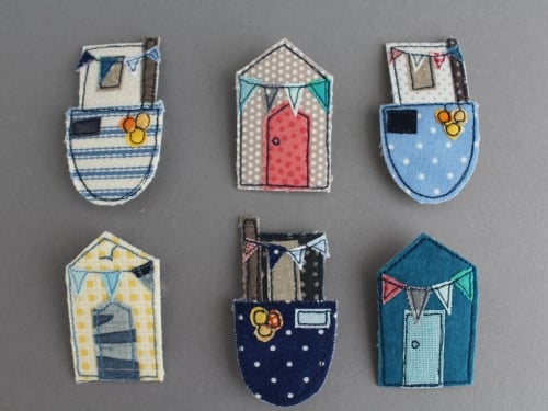 NEW Fishing Boat & Beach Hut Brooch Pattern