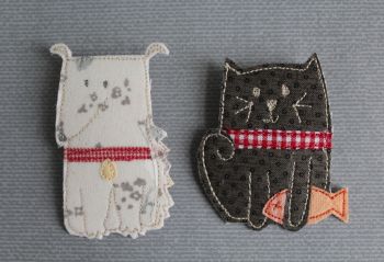 Brooch Pattern Cats & Dogs 