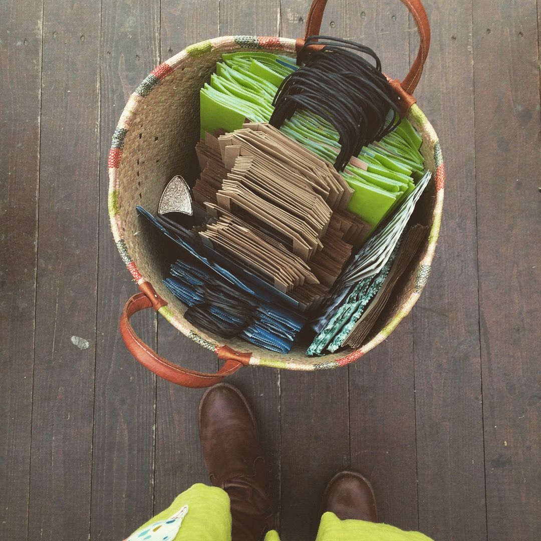 Bag storage for craft fair, Lucys Soap Kitchen