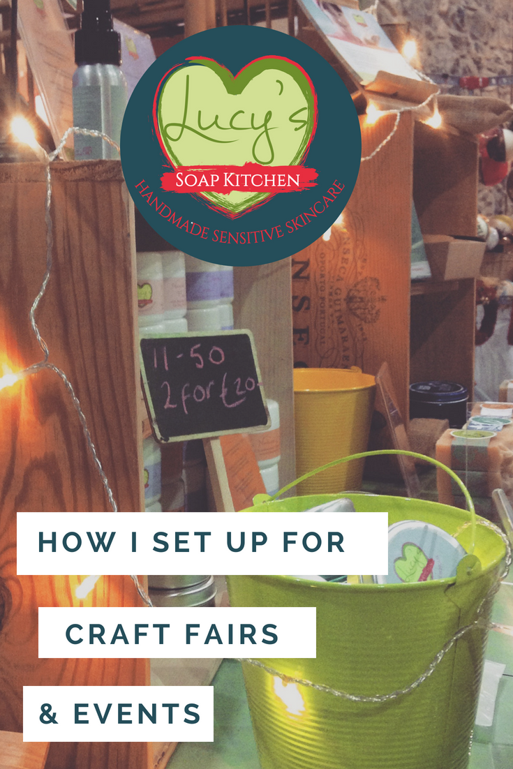 how to set up for a craft fair, Lucys Soap Kitchen, Ireland