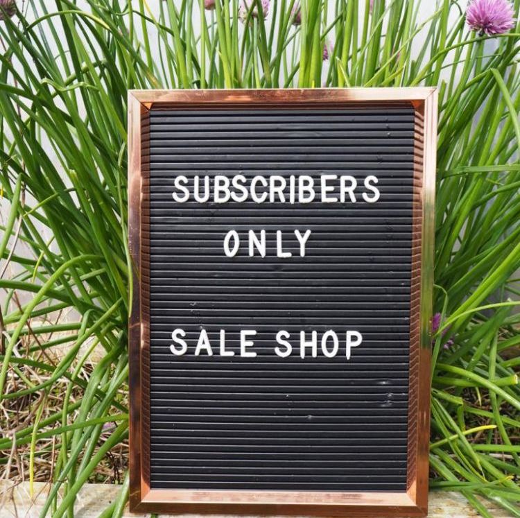 Subscribers Only Sale Shop