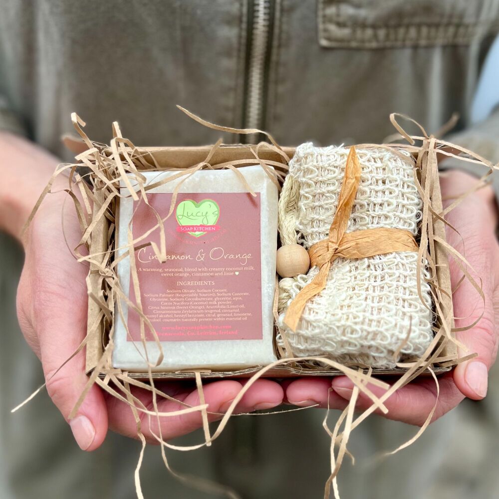 Handmade Soap & Soap Saver Bag