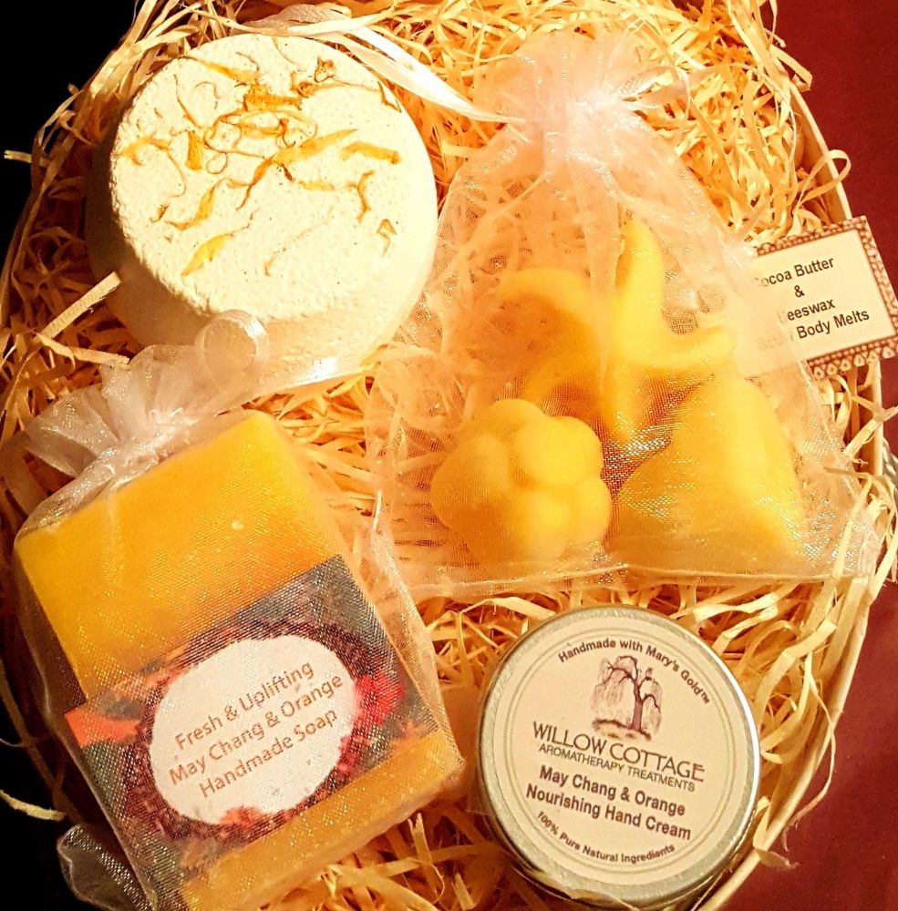 May Chang & Orange Uplifting Essential Oil Skin Treat Gift Box