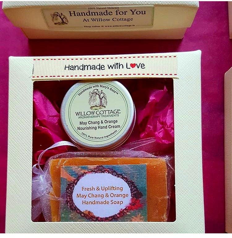 May Chang & Orange Essential Oil Soap and Shea Butter Hand Cream Gift Box