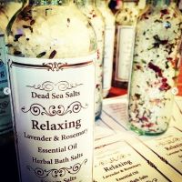 Lavender & Rosemary Essential Oil Infused Bath Salts