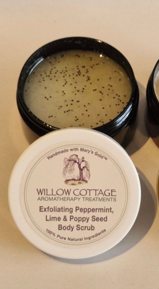Exfoliating Peppermint & Lime Essential Oil Body Scrub