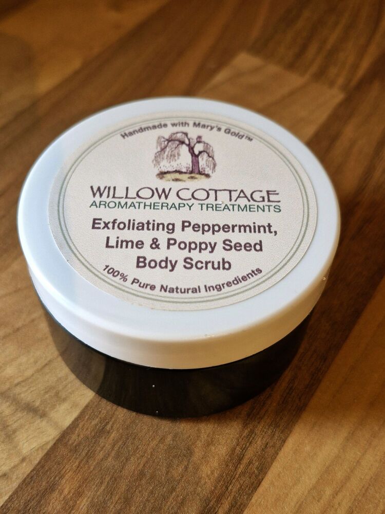 Exfoliating Peppermint & Lime Essential Oil Body Scrub
