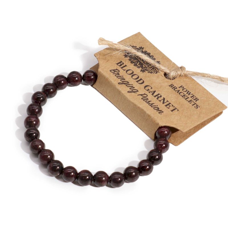 Blood Garnet Gemstone Power Bracelet